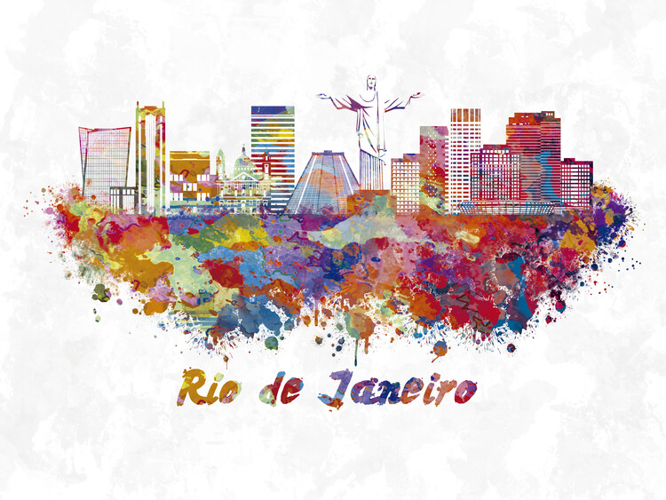 Poster Rio de Janeiro skyline