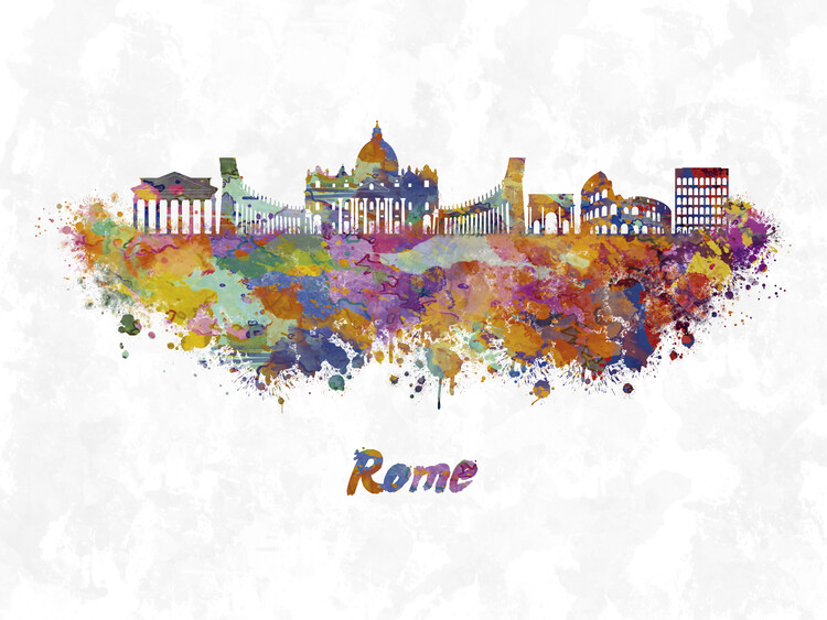 Poster Rome skyline