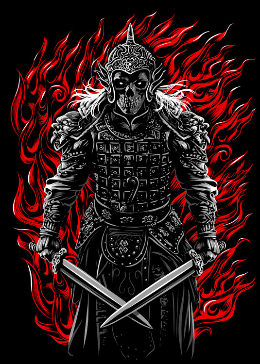 Плакат Mongolian warrior