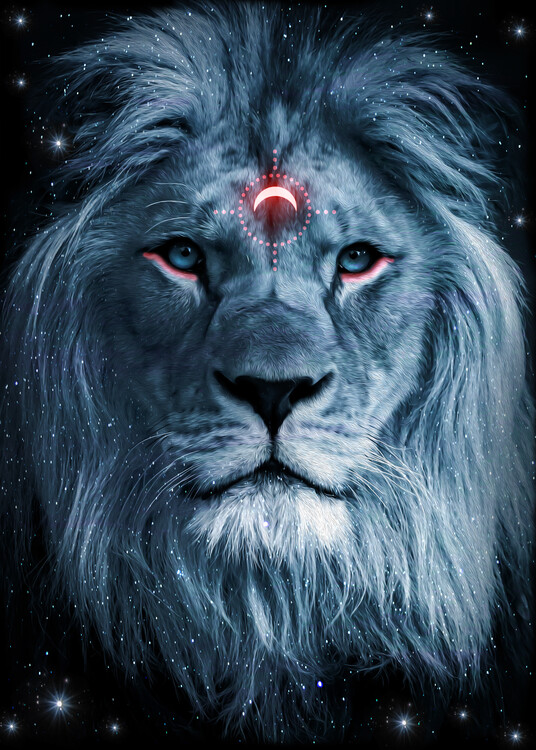 Poster Lion Darkness