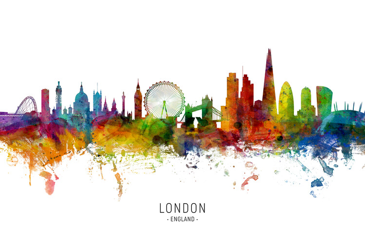 Плакат London England Skyline