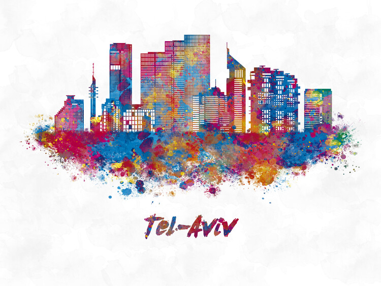 Poster Tel Aviv skyline
