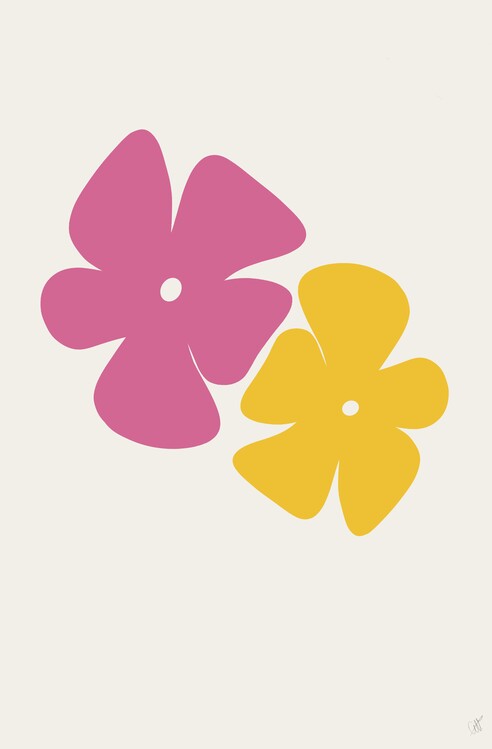 Canvas Print Funky flowers