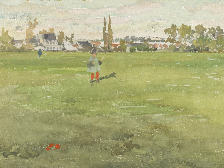 Poster Landscape in Green & Silver (Beaulieu, Touraine) - James McNeill Whistler