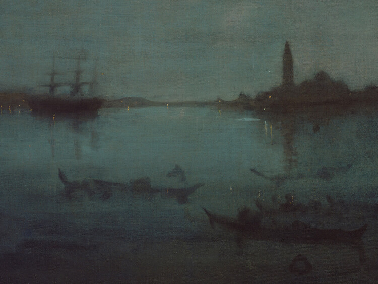 Poster Nocturne in Blue & Silver (The Lagoon, Venice) - James McNeill Whistler