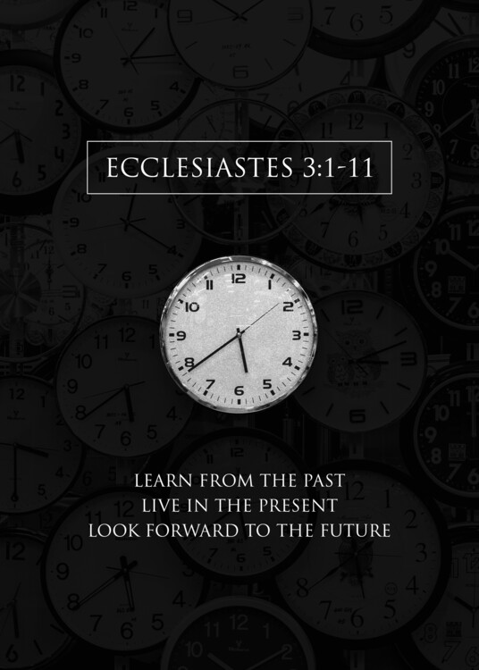 Plakát Ecclesiastes 3:1-11 Bible Verse