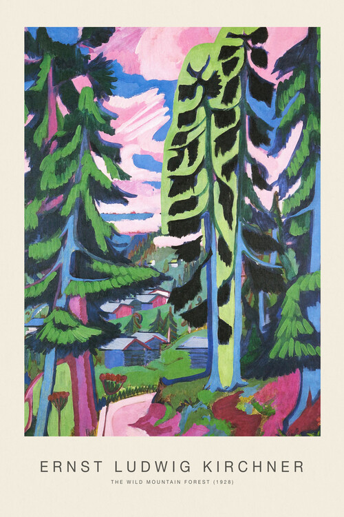 Póster The Wild Mountain Forest (Special Edition Woodland Landscape) - Ernst Ludwig Kirchner
