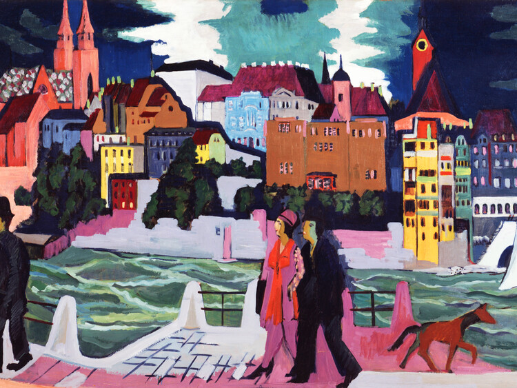 Poster View of Basel & The Rhine
