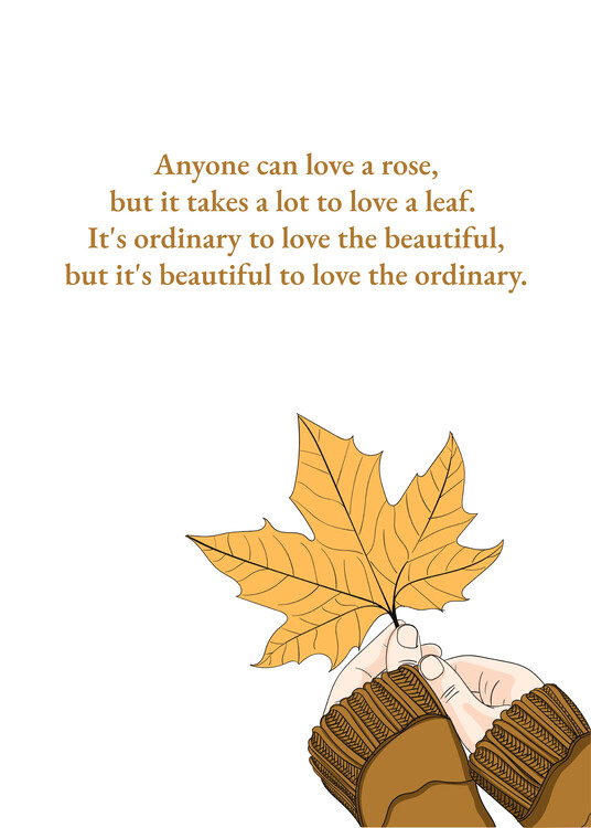 Plakát Beautiful to Love the Ordinary