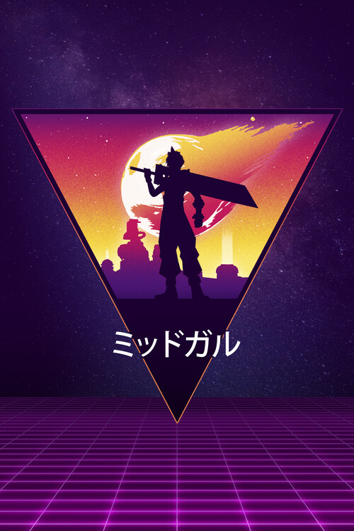 Tričkó Midgar in retro
