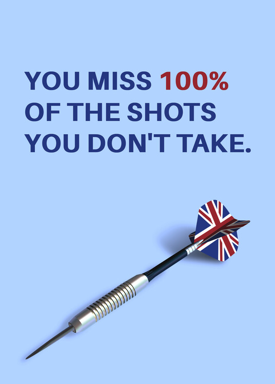 Plakát Darts Motivational Quote
