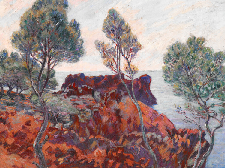 Poster The Red Rocks (Coastal Cliff) - Armand Guillaumin
