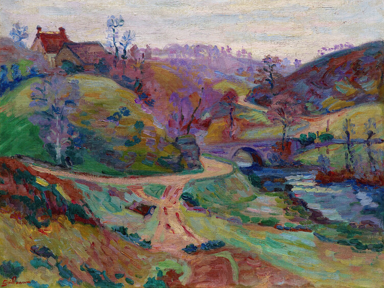 Levně Plakát, Obraz - Crozannt, Pont Charraud, Armand Guillaumin, 40 × 30 cm