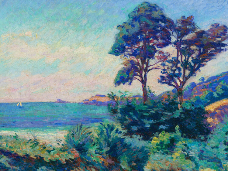 Levně Plakát, Obraz - Marine à Saint-Palais, Armand Guillaumin, 40 × 30 cm