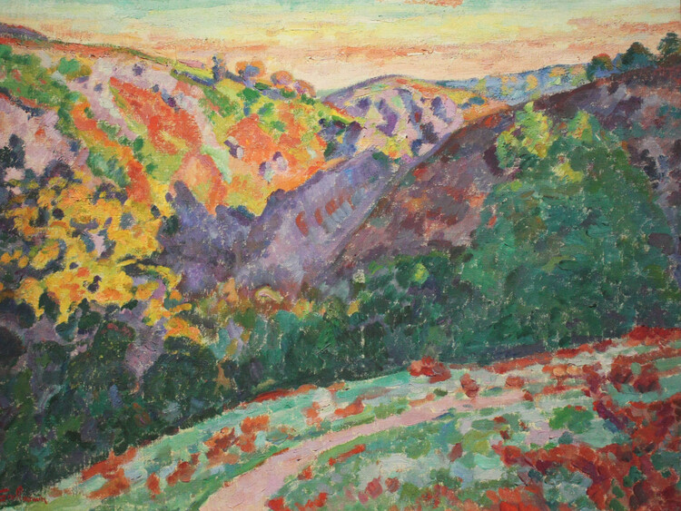 Levně Plakát, Obraz - Landscape of the Creuse, Armand Guillaumin, 40 × 30 cm