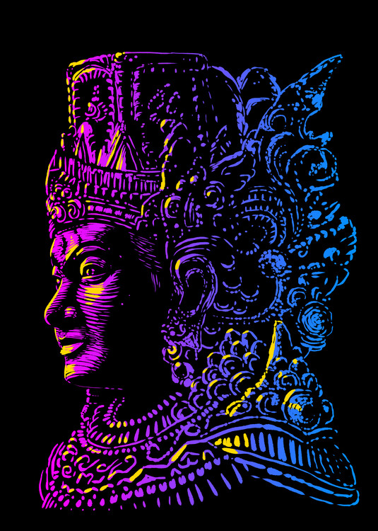 Poster Retro Hindu god