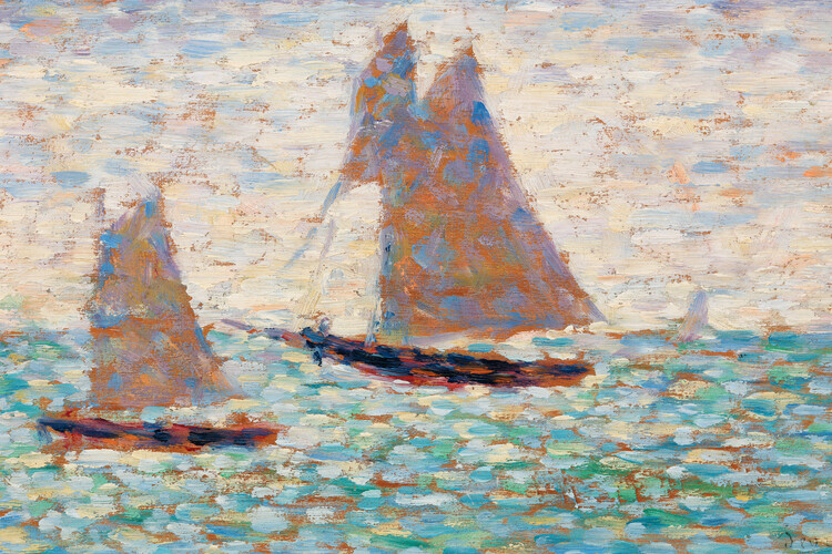 Canvas Print Two Sailboats