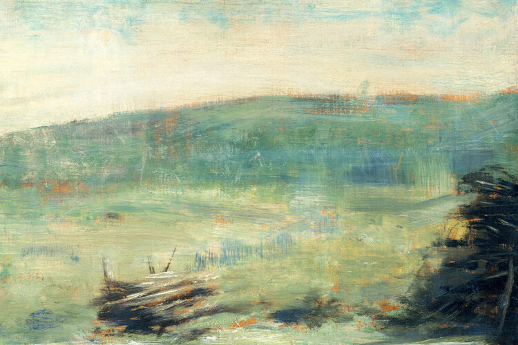 Poster Landscpe at Saint-Ouen (Green) - Georges Seurat