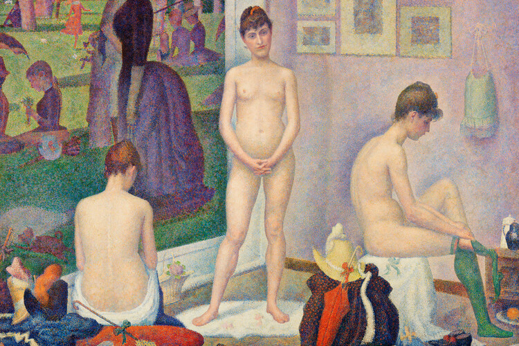 Poster Models (Girls in the Studio) - Georges Seurat