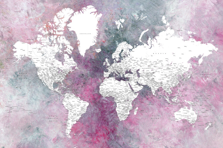 Poster Highly detailed map Taliessa