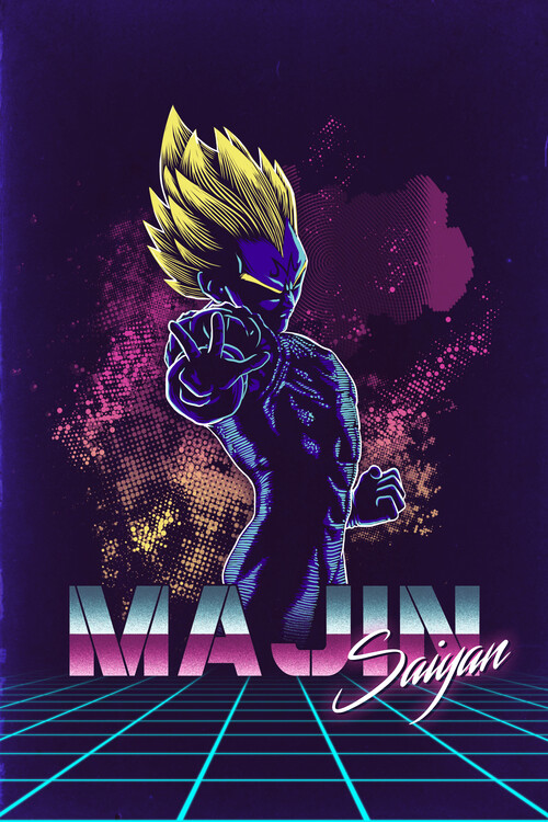 Poster Retro majin Saiyan