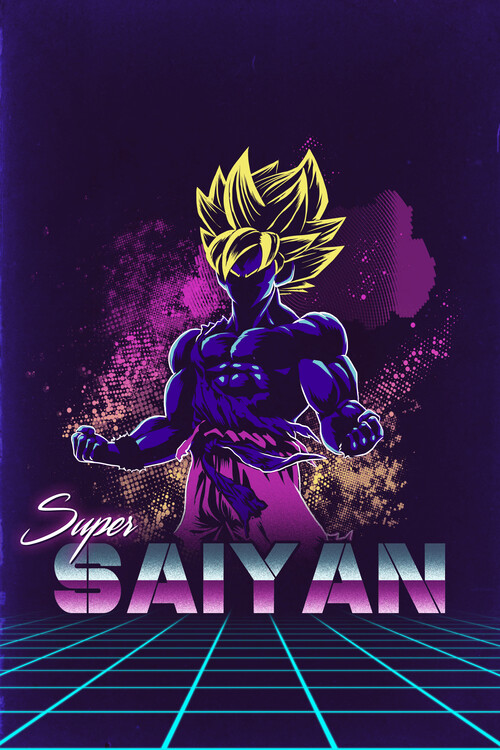 Poster Retro Super Saiyan