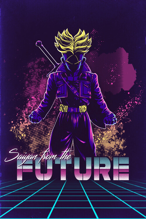 Poster Retro Saiyan from the future