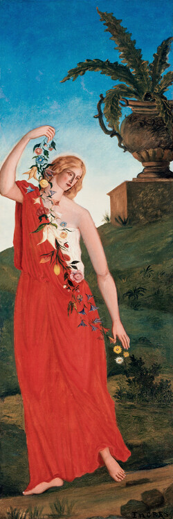 Poster The Four Seasons (Spring) - Paul Cézanne