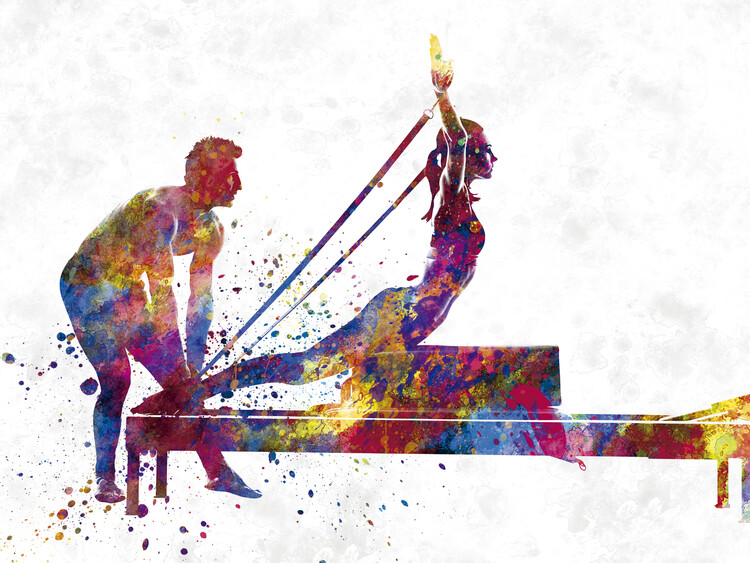 Poster gymnastics exercise