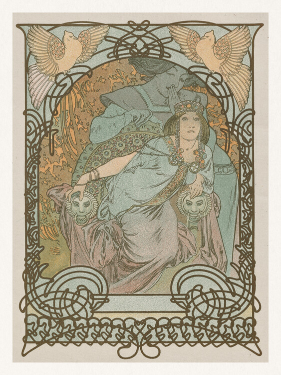 Levně Plakát, Obraz - Ilsee, Princess of Tripoli (1897), Alfons Mucha, 30 × 40 cm