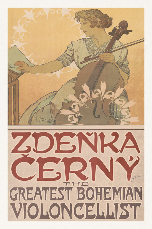 Quadro su tela Zdenka Cerny: The Greatest Bohemian Violoncellist