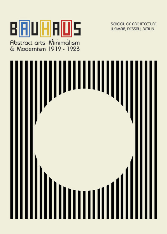 Plakát Bauhaus 1923 Abstract Art