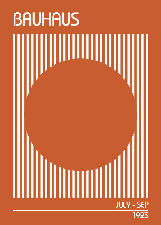 Plakat Bauhaus Orange