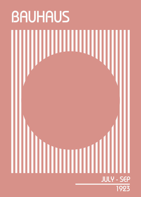 Poster Bauhaus Pink