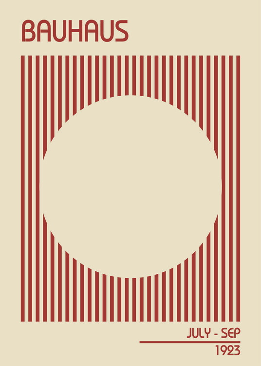 Plakat Bauhaus Beige