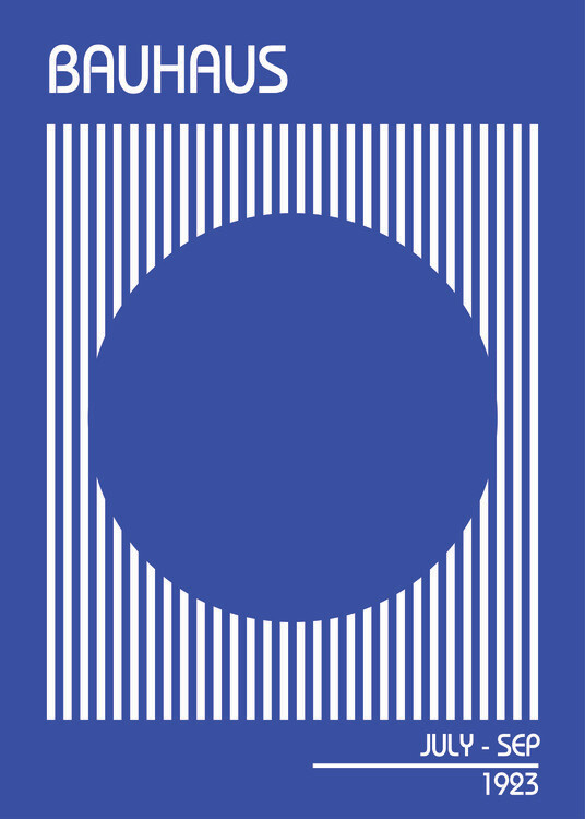 Plakát Bauhaus Blue