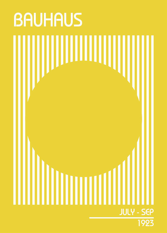 Poster Bauhaus Yellow