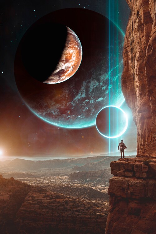 Poster Cosmic adventure after the turn