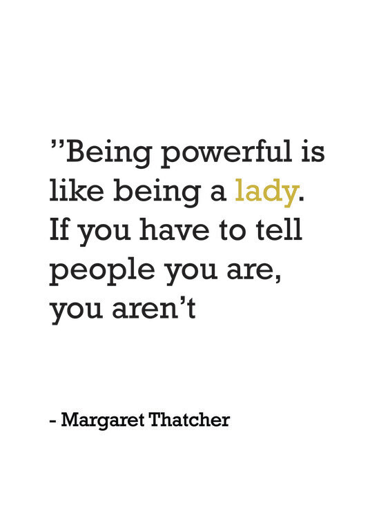Poster Margaret Thatcher Quote