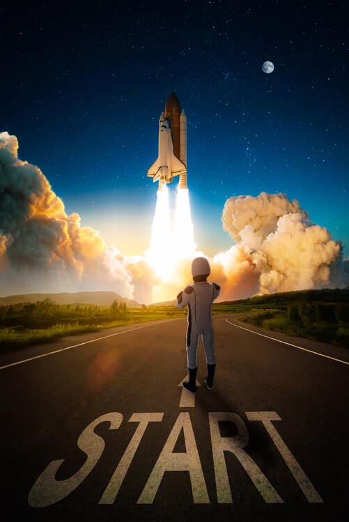 Poster Start the rocket launch