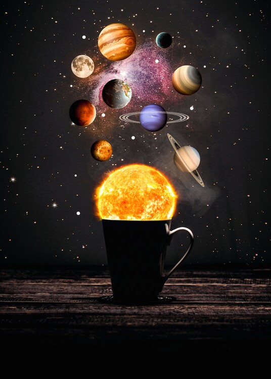 Poster Planets Solar System Cup