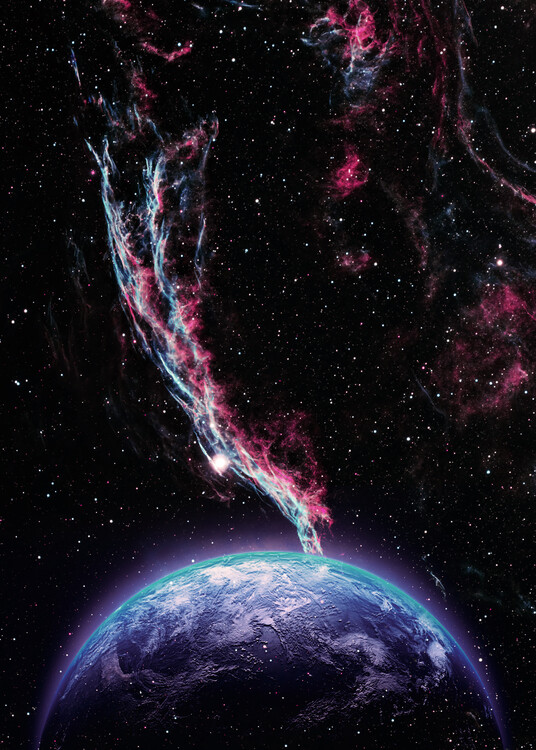 Poster Earth Galaxy