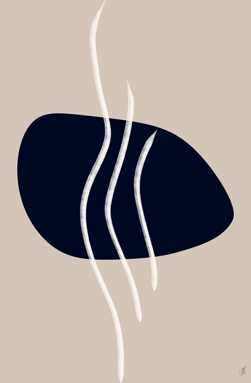 Εκτύπωση καμβά Scandi abstract #5