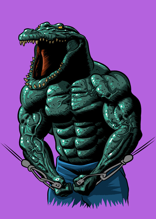 Плакат crocodile training