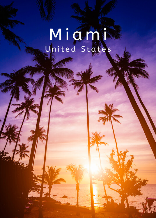 Poster Miama USA America