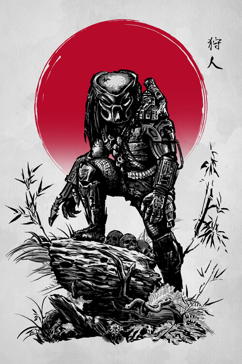 Poster Red sun hunter