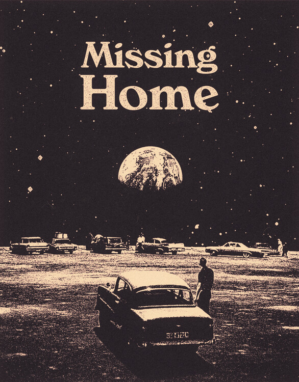 Poster Missing Home - Retro Sci-Fi Poster