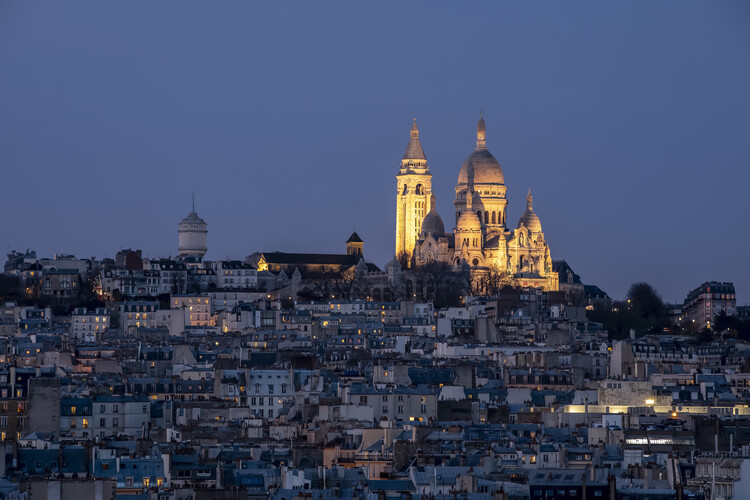 Poster Illuminated Montmartre