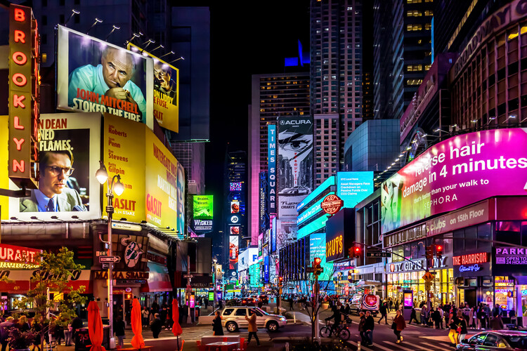 Poster Times Square In The Evening