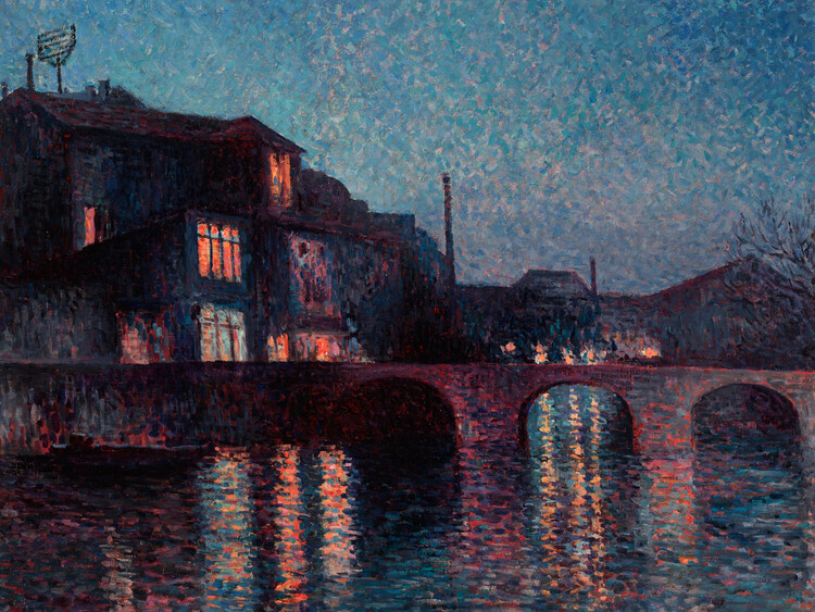 Плакат The River Sambre in Charleroi